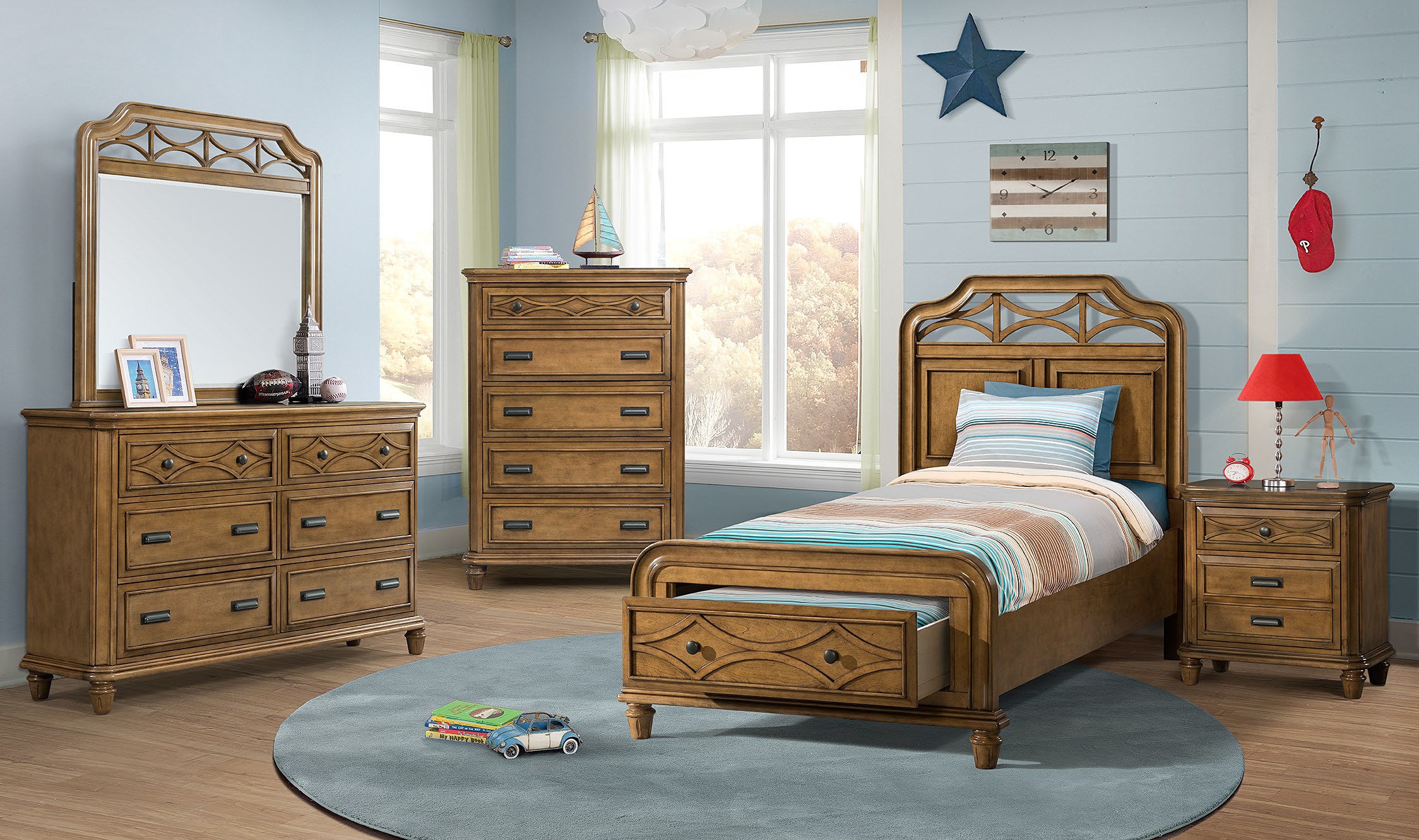 Elements International Bedroom Mystic Bay Storage Honey Bedroom Elements International